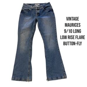Vintage~Maurices~Low Rise‎ Flare~Button Fly~9/10 Long